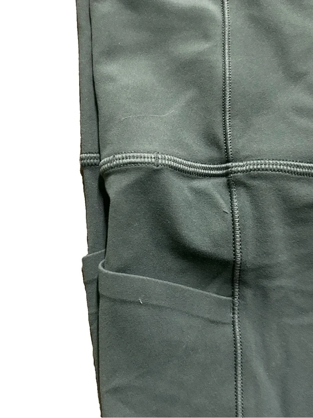 Women’s Athleta Green Leggings Side Pocket Size Small